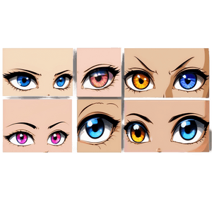 Female Anime Eyes PNG hha53 PNG