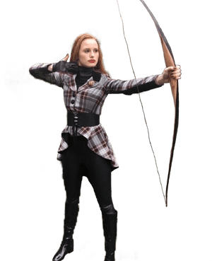 Cheryl Blossom Archery , Png Download - Cheryl Blossom Bow And Arrow, Transparent Png PNG image with transparent background