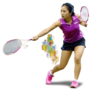Female Badminton Player PNG 06202024 PNG image with transparent background