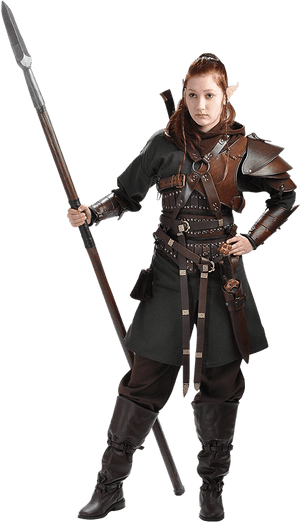 Womens Elven Soldier Outfit - Cosplay, HD Png Download PNG with transparent background