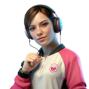 Female Esports Player Png Fqn PNG Image