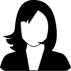 Female, Portrait, Avatar, Face, Head, Black Hair - Women Black And White Icon, HD Png Download PNG image with transparent background