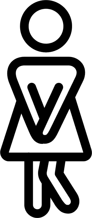 Great Female Bathroom Sign Photos - Frequent Urination Clipart, HD Png Download PNG image with transparent background