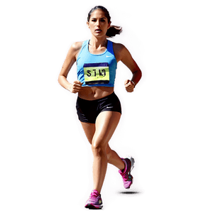 Female Runner PNG bvk PNG image with transparent background