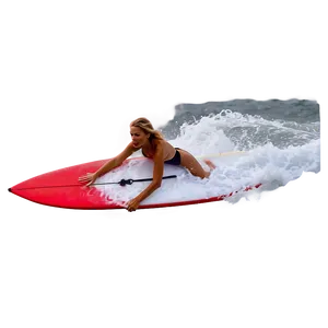 Female Surfer In Action Png 78 PNG Image