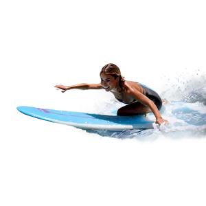 Female Surfer In Action Png Vgr26 PNG Image