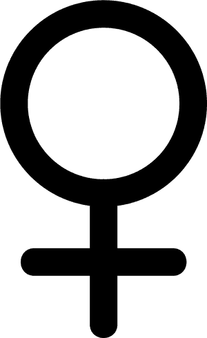 Gender Symbol Female Sign - Female Symbol, HD Png Download PNG with transparent background