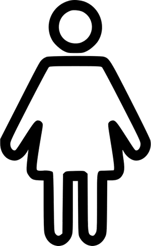 Female Symbol Outline PNG Image