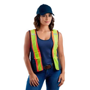 Female Trucker Portrait Png Stp43 PNG Image