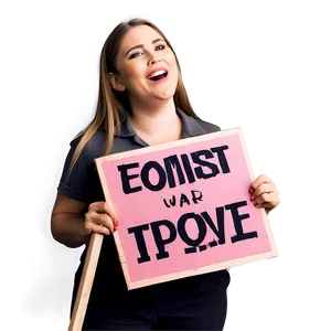 Feminist Picket Sign Png Wxn PNG Image