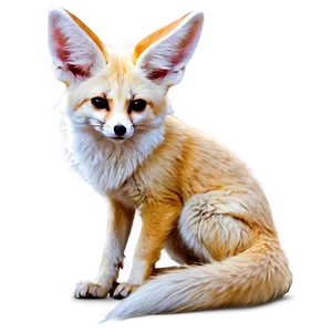 Fennec Fox Digital Art Png Uyg21 PNG Image