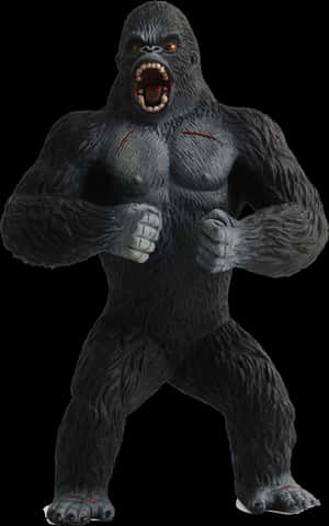 Ferocious King Kong Figure PNG image with transparent background