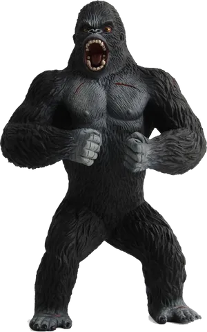 Ferocious King Kong Figure PNG Image