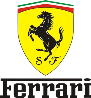 Ferrari Logowith Prancing Horse PNG Image