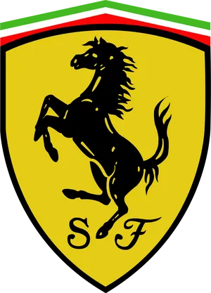 Ferrari Prancing Horse Logo PNG Image