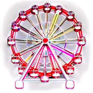 Ferris Wheel Neon Sign Png Uen65 PNG Image