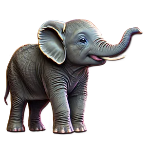 Festive Baby Elephant Png Mrc PNG Image