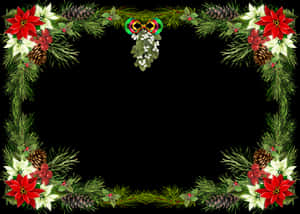 Festive Christmas Border Design PNG