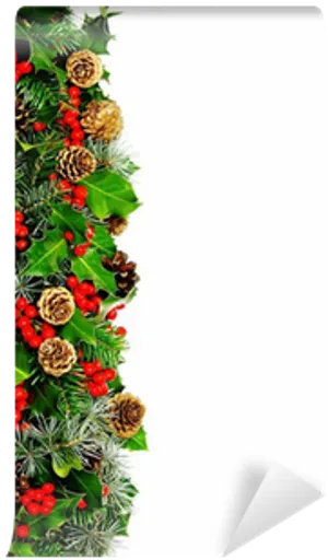 Festive Christmas Border Design PNG Image