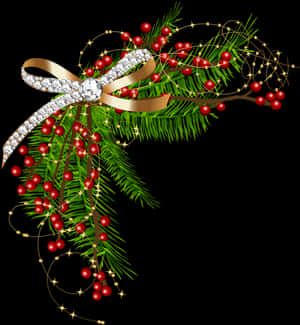 Festive Christmas Border Design PNG