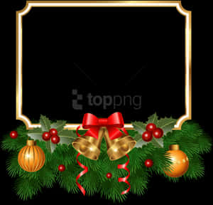 Festive Christmas Border Design PNG