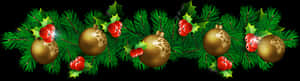Festive Christmas Border Design PNG