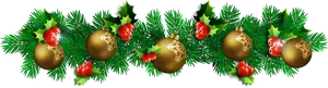 Festive Christmas Border Design PNG Image