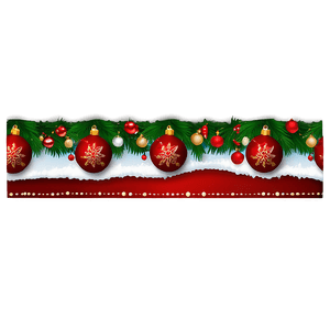 Festive Christmas Border PNG qny87 PNG