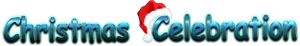 Festive Christmas Celebration Text PNG Image