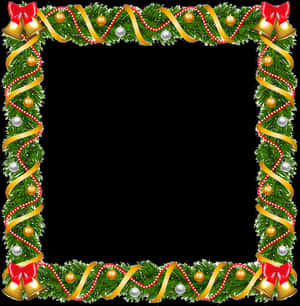 Festive Christmas Frame Border PNG