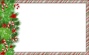 Festive Christmas Frame Border PNG Image