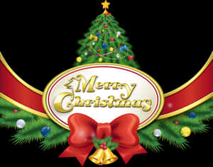 Festive Christmas Greeting Design PNG image with transparent background