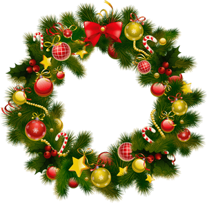 Christmas Wreath Frame Png, Transparent Png PNG image with transparent background