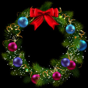 Transparent Christmas Decorated Wreath Clipart 3d - Cartoon Christmas Wreath Png, Png Download PNG image with transparent background