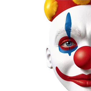 Festive Clown Face Design Png Qkq27 PNG Image