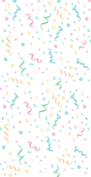 Festive Confetti Birthday Background PNG Image