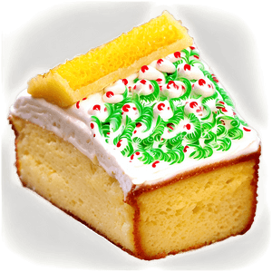 Festive Cream Filled Snack Cake PNG