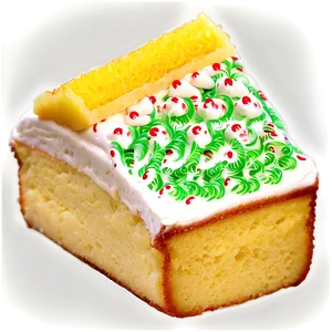 Festive Cream Filled Snack Cake PNG Image