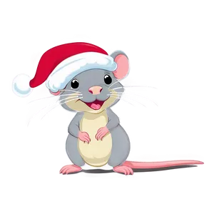 Festive Cute Rat Png Mcn81 PNG Image