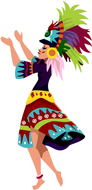 Festive_ Dance_ Animated_ Character PNG image with transparent background