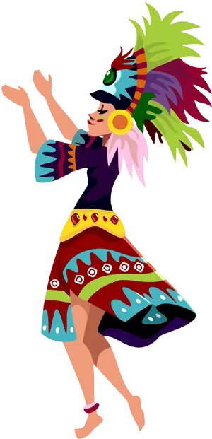 Festive_ Dance_ Animated_ Character PNG Image