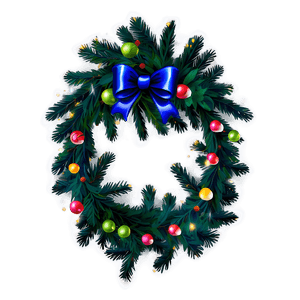 Festive December Wreath PNG yxa52 PNG image with transparent background