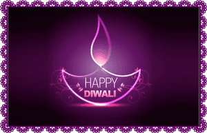 Festive Diwali Greeting Card PNG image with transparent background