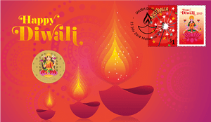 Festive Diwali Greeting Design PNG image with transparent background