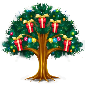 Festive Family Reunion Tree Png 90 PNG Image