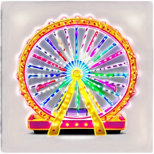 Festive Ferris Wheel With Lights Png Wsb PNG Image