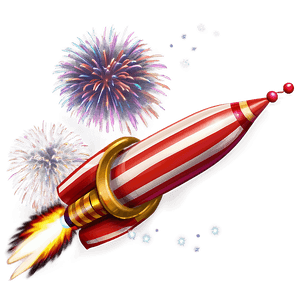 Festive Firework Rocket PNG dvs PNG