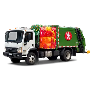 Festive Garbage Truck Png Xot PNG Image