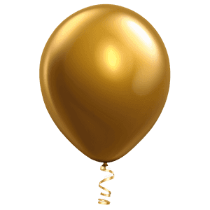 Festive Gold Balloons PNG 69 PNG