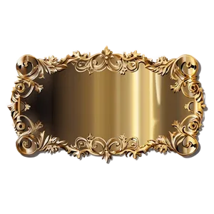 Festive Gold Plate Png Efr PNG Image